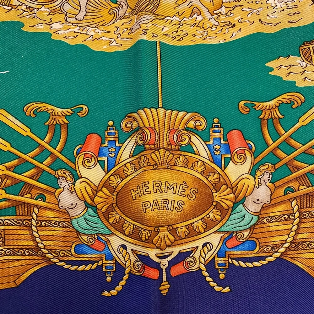 Gorgeous Hermes Silk Scarf 90 - Picture 2 of 7